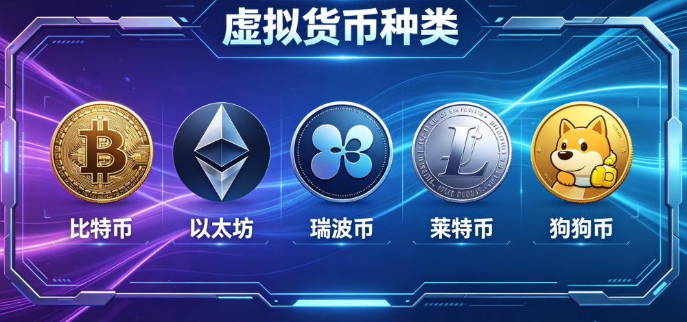 虚拟货币种类有哪些？全球十大币种全面解析