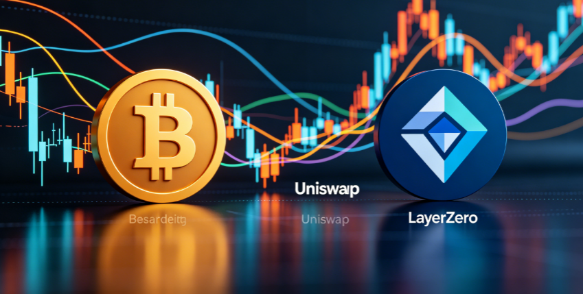 加密货币概览：比特币受日本央行加息至1%影响，Uniswap和LayerZero保持稳定