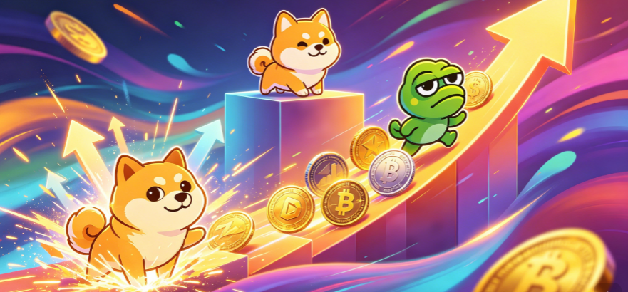 迷因币价格预测：DOGE接近突破，SHIB触顶，PEPE引领迷因币回升