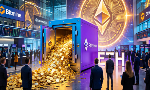 Bitmine再度斥资7000万美元加仓以太坊，国库持仓即将占到以太坊流通总量5%