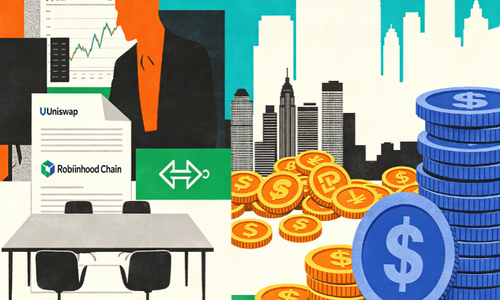 Robinhood Chain一天内Uniswap交易量突破500亿美元