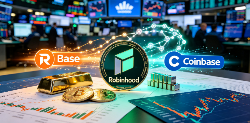 罗宾汉领跑赛道，Base与Coinbase即将推出1:1足额储备代币化股票