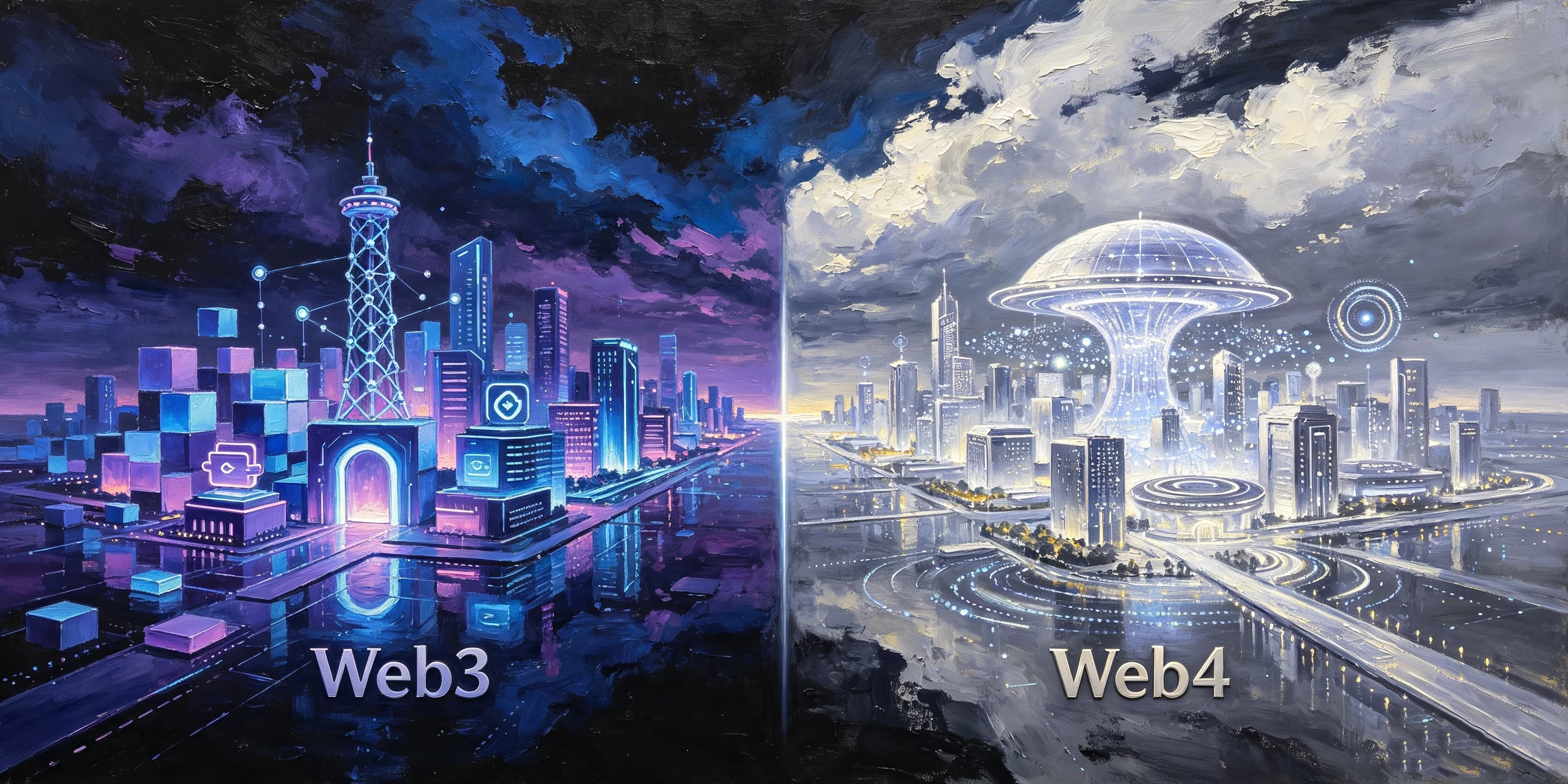Web3与Web4对比分析：定义、运作机制、核心差异、适用场景与风险