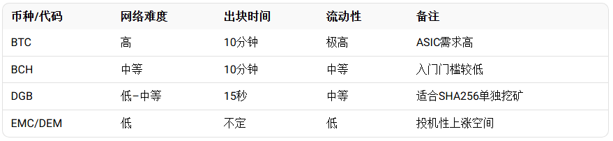 什么是SHA256币种挖矿？一文了解算法原理与常见项目