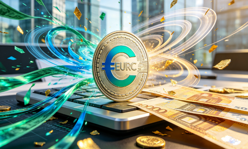 Circle欧元稳定币EURC流通量突破4亿欧元