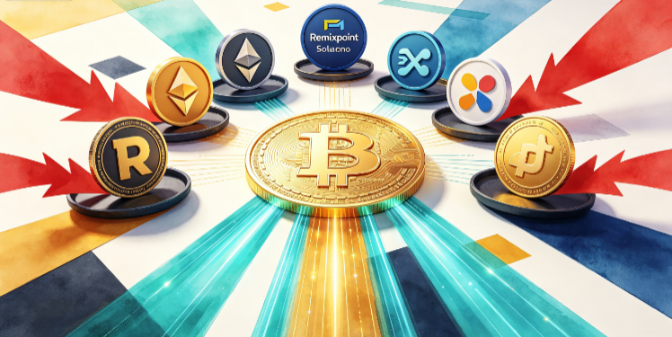 Remixpoint抛售ETH、SOL、XRP、DOGE,加密战略全面转向比特币