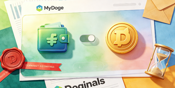 狗狗币钱包MyDoge设定Doginals支持关闭的最后期限