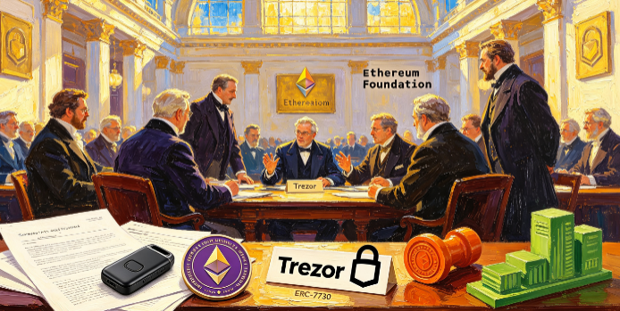 Ethereum基金会的万亿美元安全计划在Trezor上推出ERC-7730明文签名