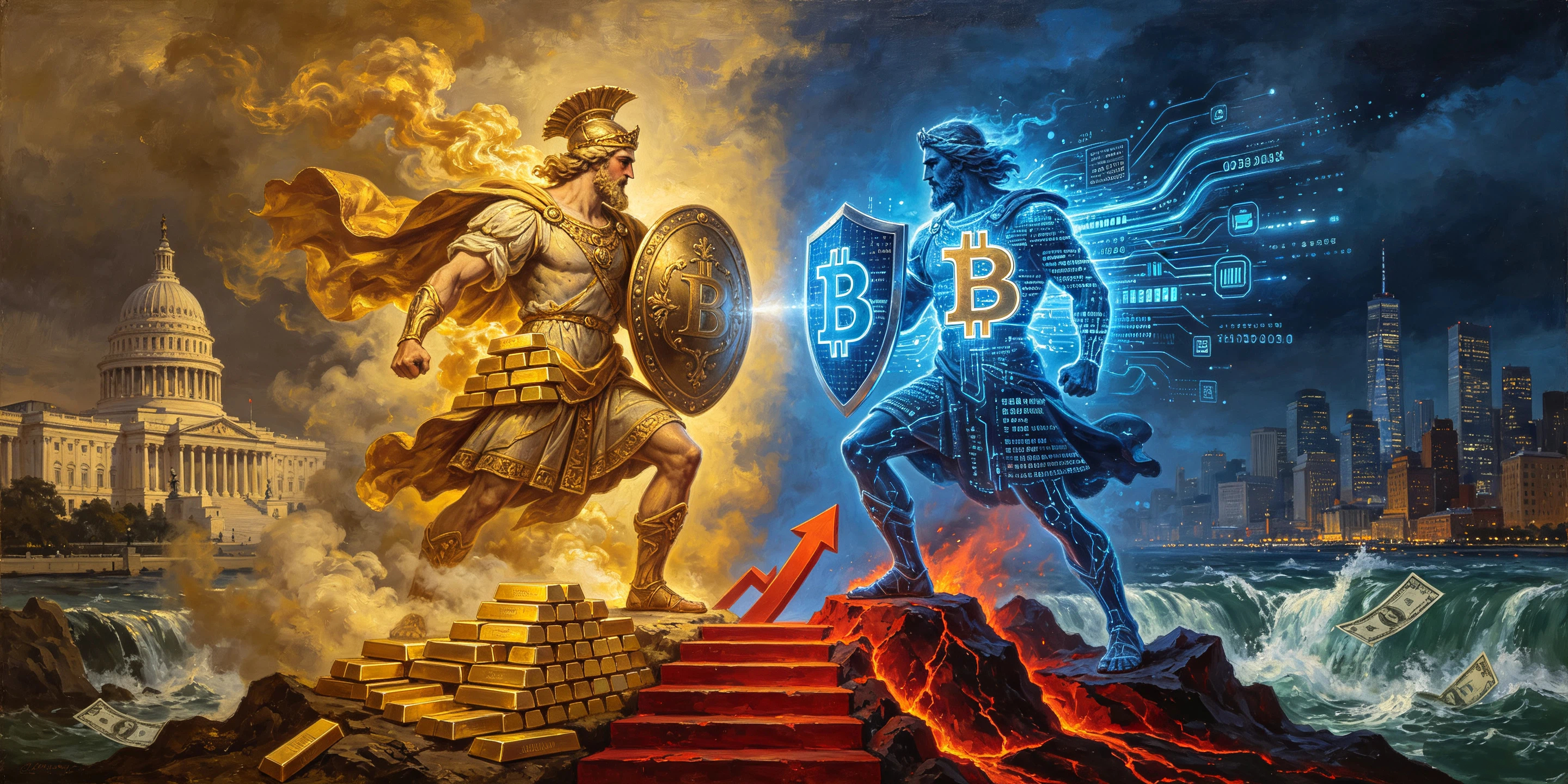 黄金 vs 比特币：债市收益率攀升压制金价，谁才是真正的避险之王？