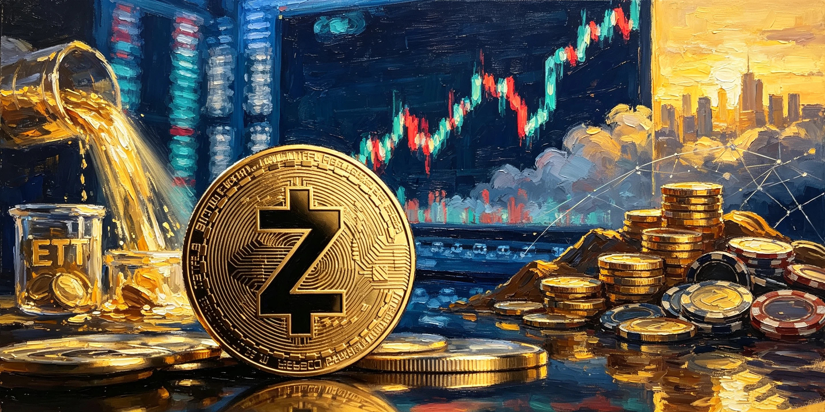 Zcash价格为何暴涨43%：ZEC现货ETF资金流入与筹码集中度全解析