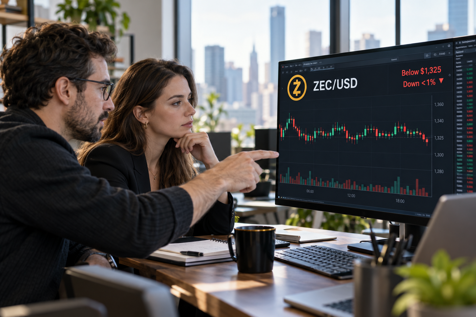 Zcash 跌破 1,348 美元，ETF 流出放缓且 NU7 进入测试