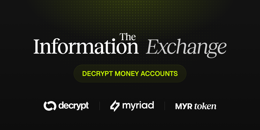 Decrypt Money Accounts 登陆 Solana，为 The Information Exchange 提供支持