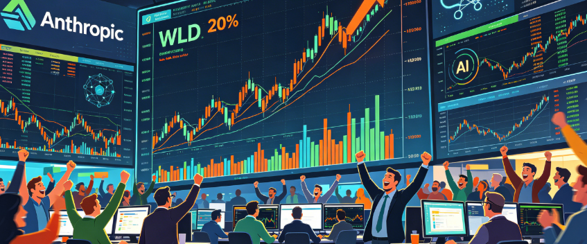 WLD逆势暴涨20%，Anthropic申请IPO点燃AI板块狂欢