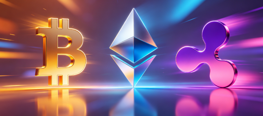 前3名价格预测：比特币、以太坊、瑞波币 – BTC瞄准65,000美元，ETH面临1,800美元风险，XRP守住1.20美元